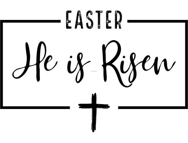 happy easter clipart 2024 he is risen